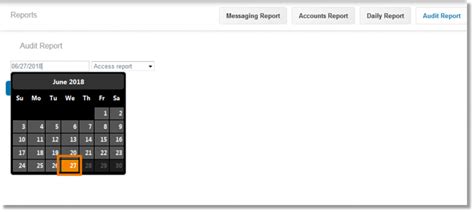 Generating a report in the Business Notification Center for AT&T ...