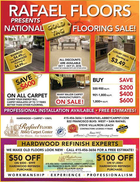 2018 Gold Tag Flooring Sale - Rafael Floors