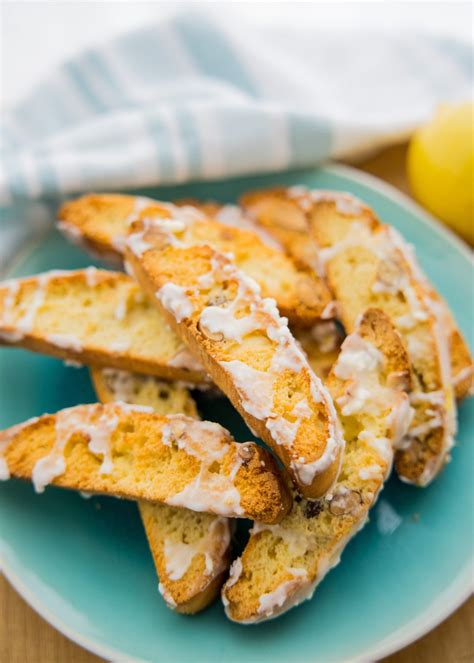 Simple and Easy Italian Lemon Biscotti with Glaze Recipe - No Plate ...
