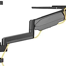 Jin Office Gas Spring Sit Stand Wall Mounted Computer Workstation ...