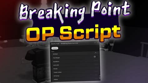 Image result for Breaking Point Script Showcase