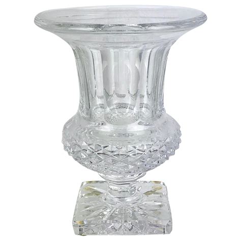 Antique Cut Crystal Vase For Sale at 1stDibs