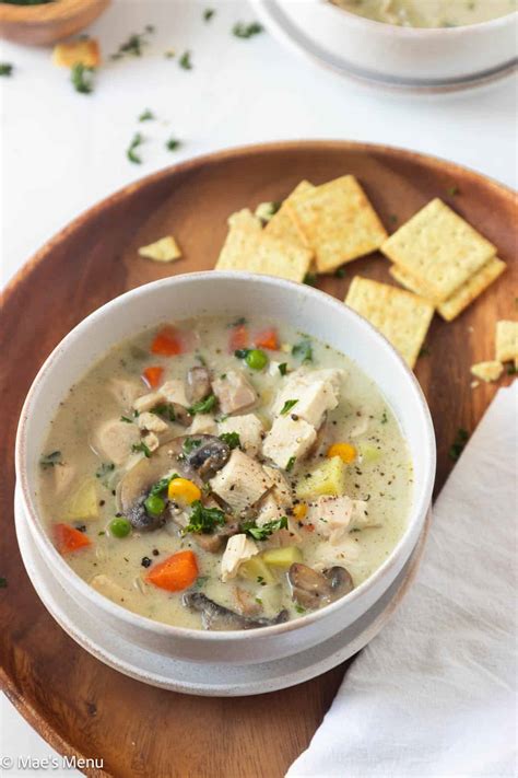 Turkey Pot Pie Soup - Mae's Menu
