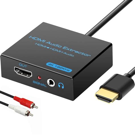 Amazon.com: VPFET HDMI Audio Extractor Splitter 4K hdmi to hdmi 3.5mm ...