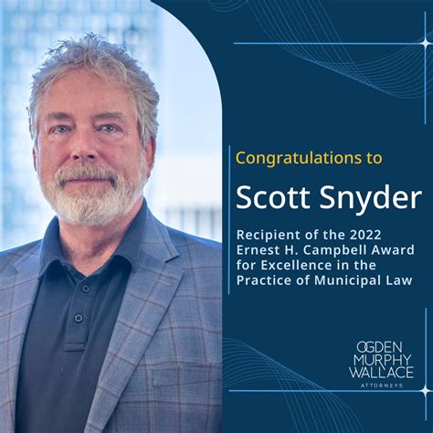 Ogden Murphy Wallace is thrilled to announce that W. Scott Snyder is ...