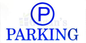 Gugan's Acrylic Embossed Parking, Parking sign, Self Adhesive signboard ...
