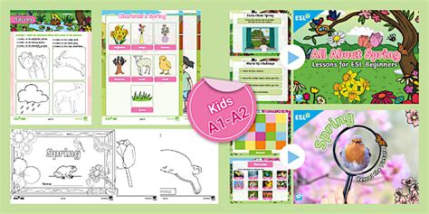 ESL Spring Lesson Plan [Kids, A1-A2]