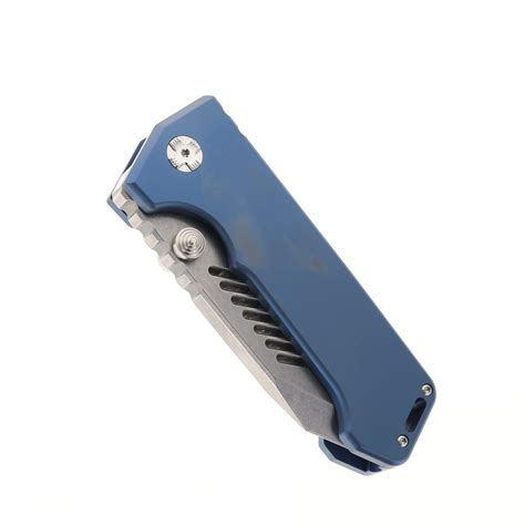 Limited Edition PMP Alpha Beast Blue Titanium Handle Pocket Knife ...
