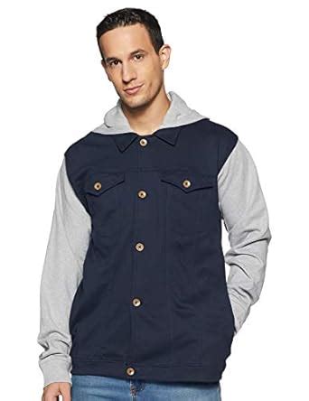 Buy Campus Sutra Men's Plain Jacket (AZW17L_JK2PKH_M_PLN_BUGR_AZ_M) at ...