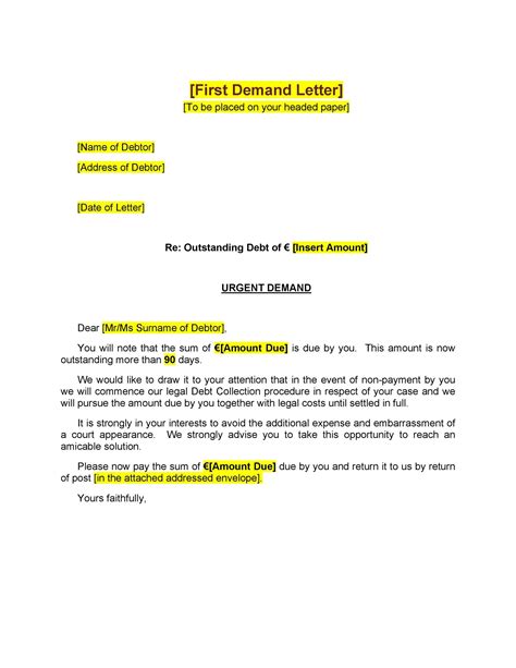 40 Strong Demand Letter Templates (Free Samples) ᐅ TemplateLab