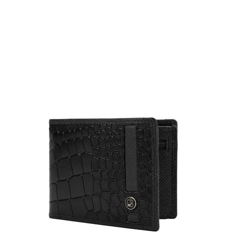 Black Bifold Leather Mens Wallet – Da Milano
