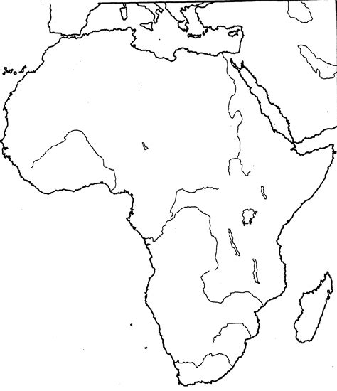 Printable Map Of Africa Blank