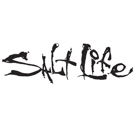Black 12" Salt Life Signature Decal | Salt life decals, Salt life ...