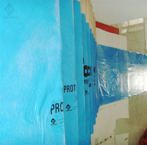 Breathable Blue Film Sticky Floor Protection Mat - Self Adhesive Floor ...