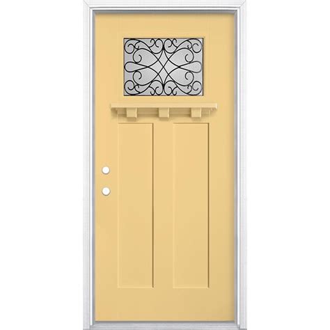 Masonite Wyngate 36-in x 80-in Fiberglass Craftsman Right-Hand Inswing ...