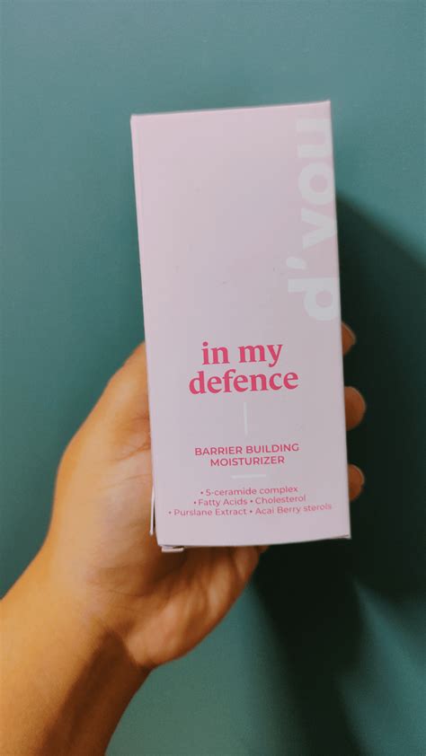 d’you in my defence | Barrier Building Moisturizer| Review – The Peach ...