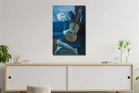 Pablo Picasso the Old Guitarist Canvas Wall Art, the Old Guitarist ...