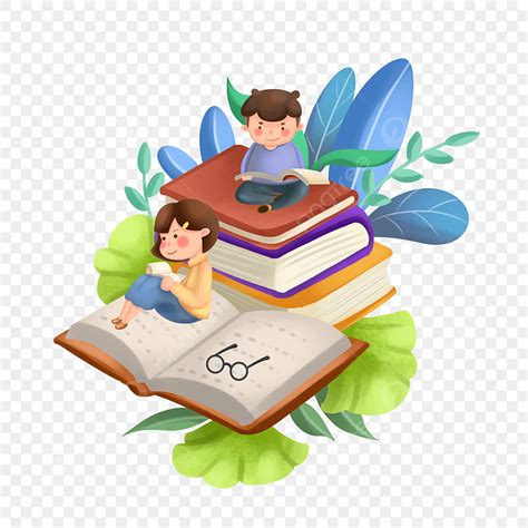 Book Character Day Clipart PNG Images, Commercially Available Cartoon ...