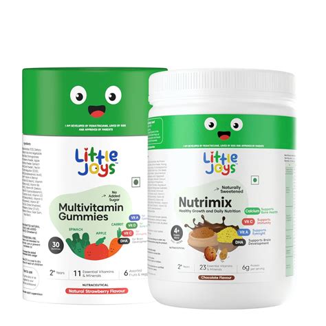 Little Joys Immunity Booster Kit (2-6 years) | Nutrimix (350g ...