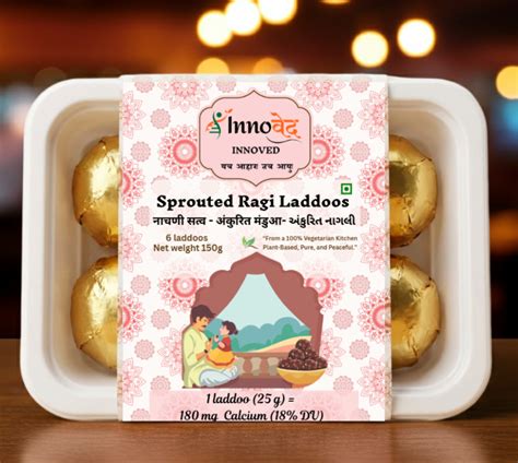Sprouted Ragi Laddoos | 6 laddoos | 150g pack – INNOVED
