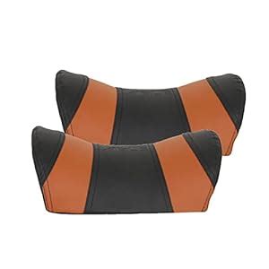 ABLE U-Shape Pu-Foam Neckrest Necksupporters Pillow Black & Tan for ...
