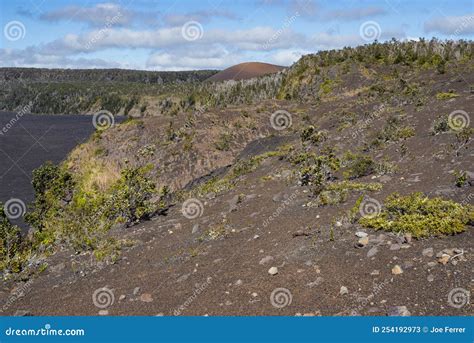 Kilauea Landscape Along Crater Rim Drive Stock Image - Image of scenic ...