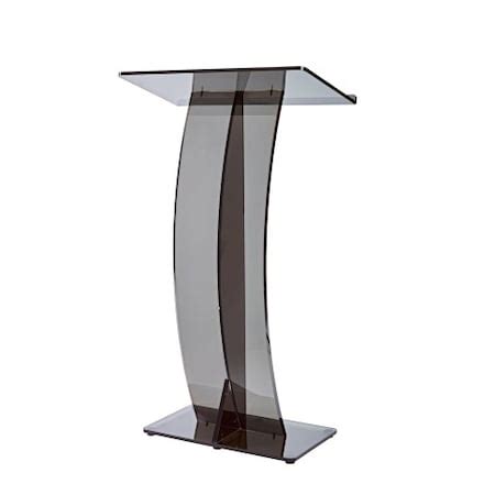 Adiroffice Acrylic Slanted Speakers Podium Lectern, Black ADI661-03-BLK ...