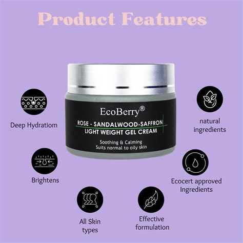 EcoBerry Natural Face Gel Cream for Healthy Skin
