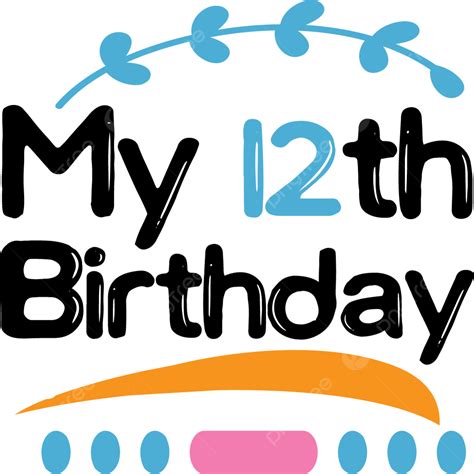 12th Birthday Clip Art