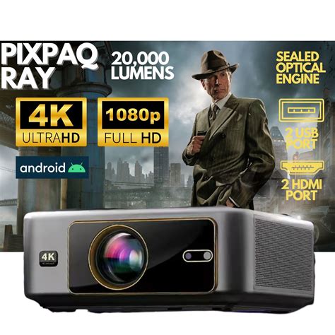 PIXPAQ RAY (JAPAN) 1950 ANSI & 20000 Lumen Brightest Full HD 1080p, 4K ...
