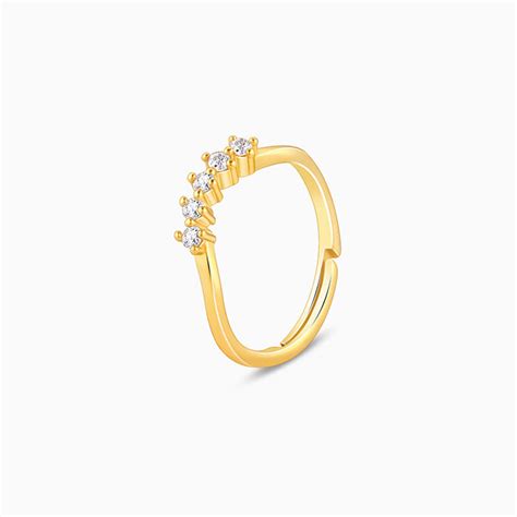 Buy Golden Eternity Ring Online at Best Prices – GIVA Jewellery