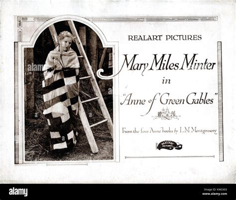 ANNE OF GREEN GABLES, Mary Miles Minter, 1919 Stock Photo - Alamy