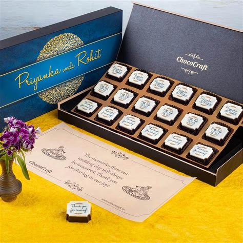 12 Customised Wedding Return Gifts for Guests | ChocoCraft – CHOCOCRAFT