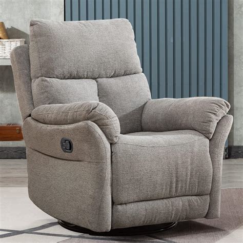 Buy ANJ Swivel Rocker Fabric Recliner Chair - Reclining Chair Manual ...
