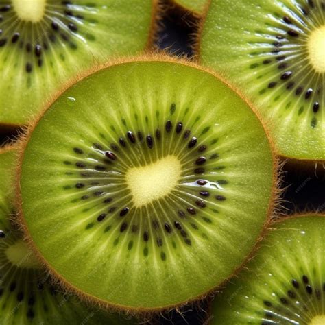 Premium Photo | Sweet kiwi fruit dissected image