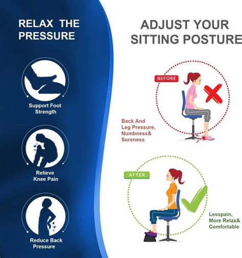 METRON Foam Orthopaedic Pillow Pack of 1 Solid Foot Rest Office Chair ...