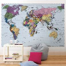 World Map Wallpaper Mural by Colorful World Map Wall Mural Wallpaper 4 050 D World Map Wallpaper Mural