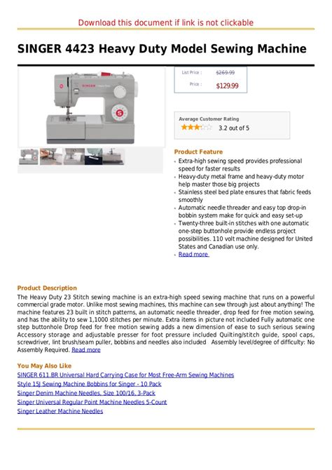 Singer 4423 Problems 的图像结果