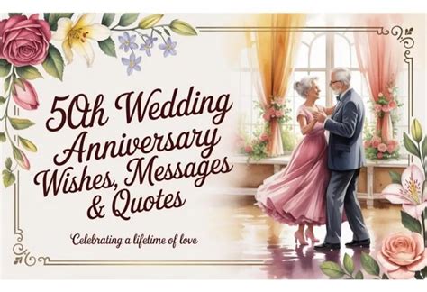 50th Wedding Anniversary Wishes, Messages & Quotes