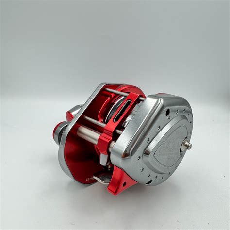 VIP-1500XH reel (1:6.3) #Titanium/Red with Turbo Knob | RedfishBluefish ...