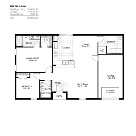 Bamboo New Home Floorplan - Holiday Builders