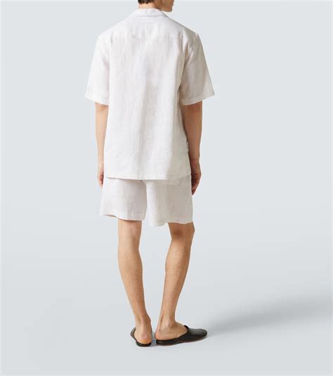 Striped linen pajamas in neutrals - Zegna | Mytheresa