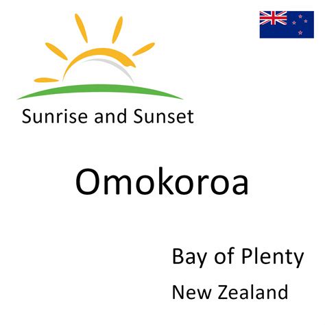 Sunrise and Sunset Times in Omokoroa, Bay of Plenty, New Zealand