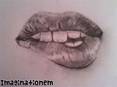 Image result for Realistic Lips Drawing
