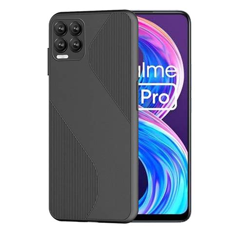 CoverEx Realme 8 Pro Ultra Thin Flexible Shockproof Line Textured Case ...