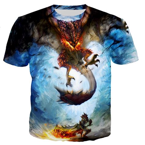 Monster Hunter Dragon 3D T-shirts | Monster Hunter Plush Shop ...