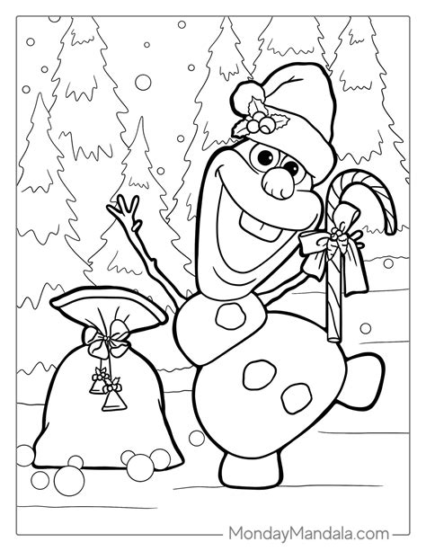 Olaf Printable Coloring Pages
