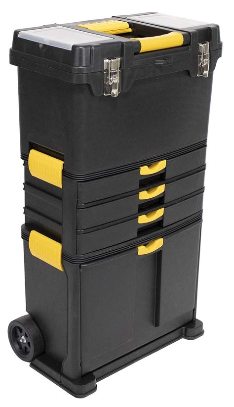 Erie Tools Heavy-Duty Portable Toolbox Organizer with Foldable Auto ...