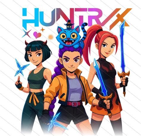 Buy Kpop Huntrix PNG, Demon Hunters PNG, Saja Girls PNG, Derpy Tiger ...