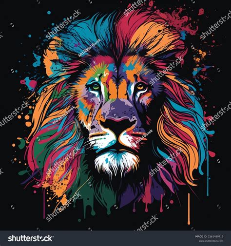 Famous Lion Head Painting